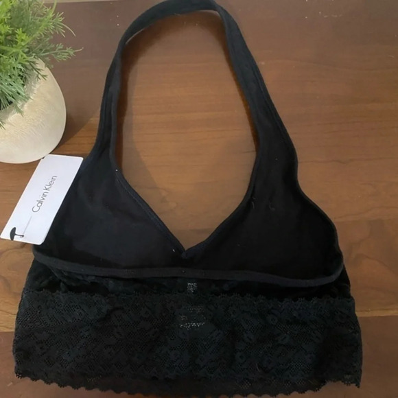 Calvin‎ Klein Black Lace Bralette-New W/Tags - Picture 4 of 5